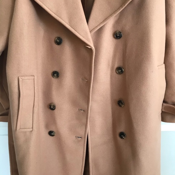 Belted wool button coat - Picture 6 of 8